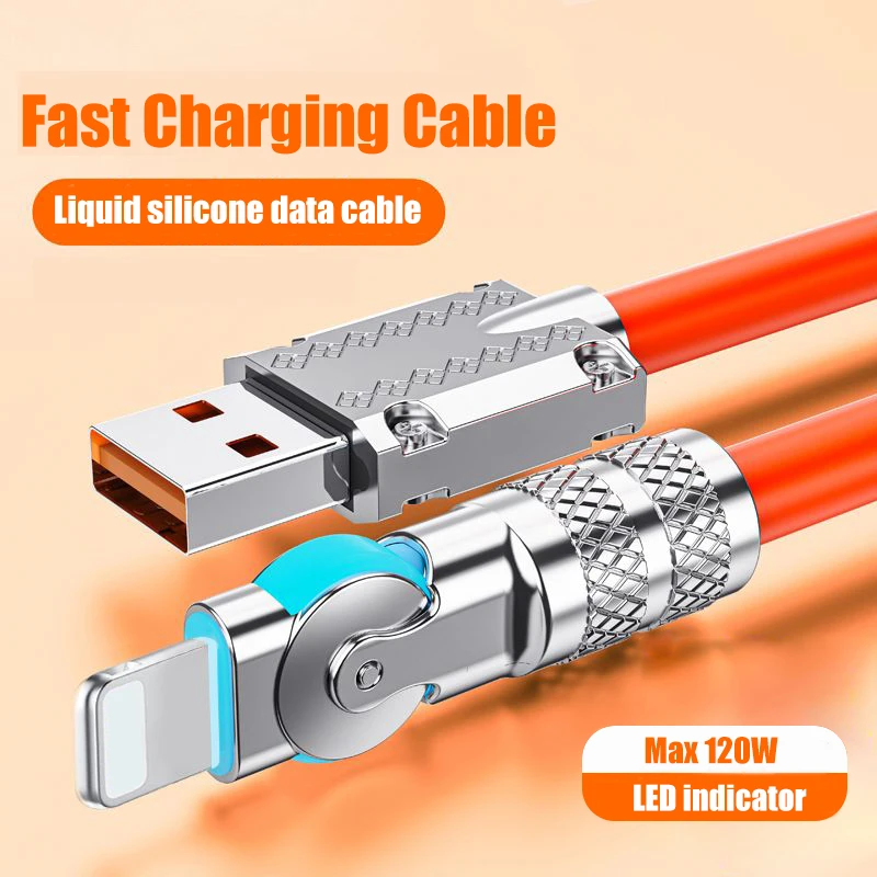 

UVOOI Liquid Silicone Fast Charge Cable 180° Rotation USB Type C Charging Cable For Samsung iPhone OPPO Xiaomi Oneplus Pixel 1m