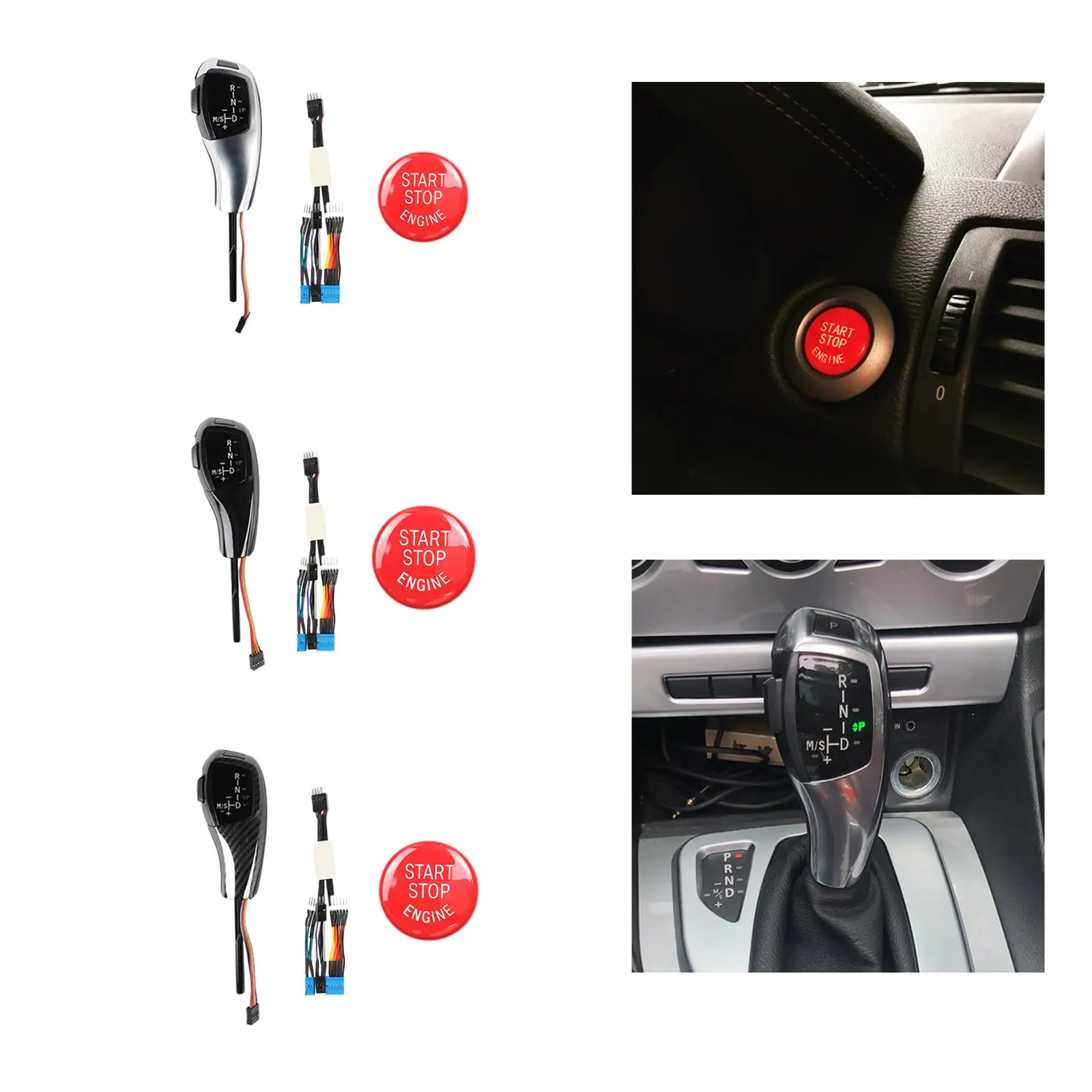 Комплект автомобильной ручки переключения передач со светодиодной подсветкой