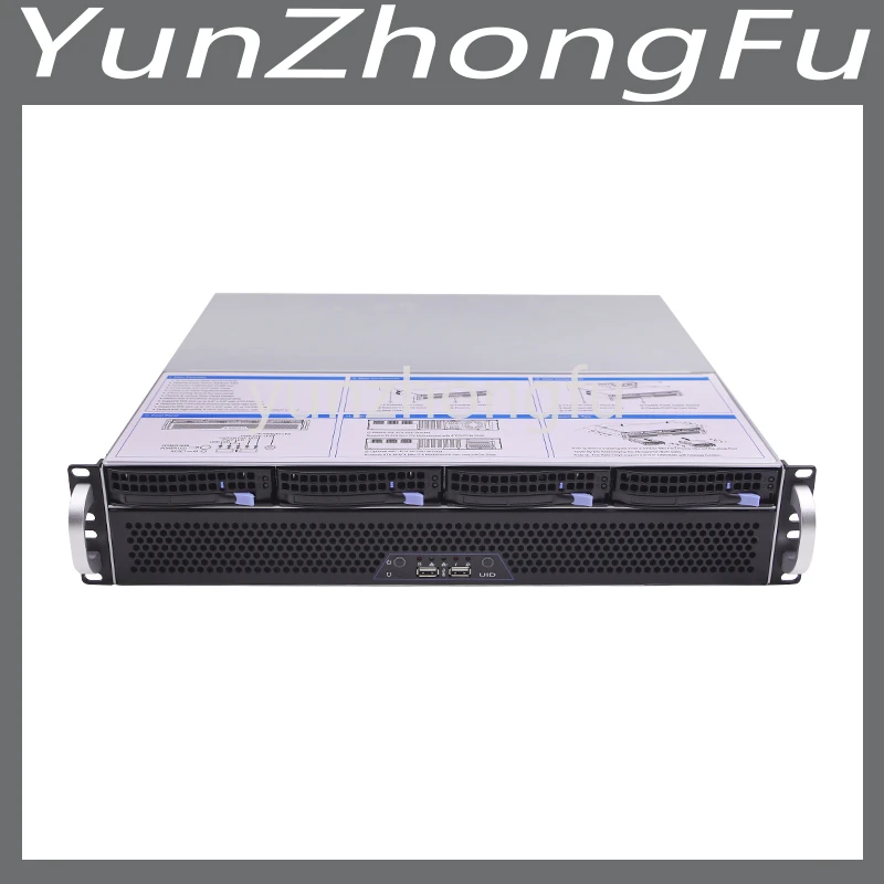 

For Firewall Ultra Short 2U Chassis Large Storage 4bays hotswap 2U Rack Server Chassis