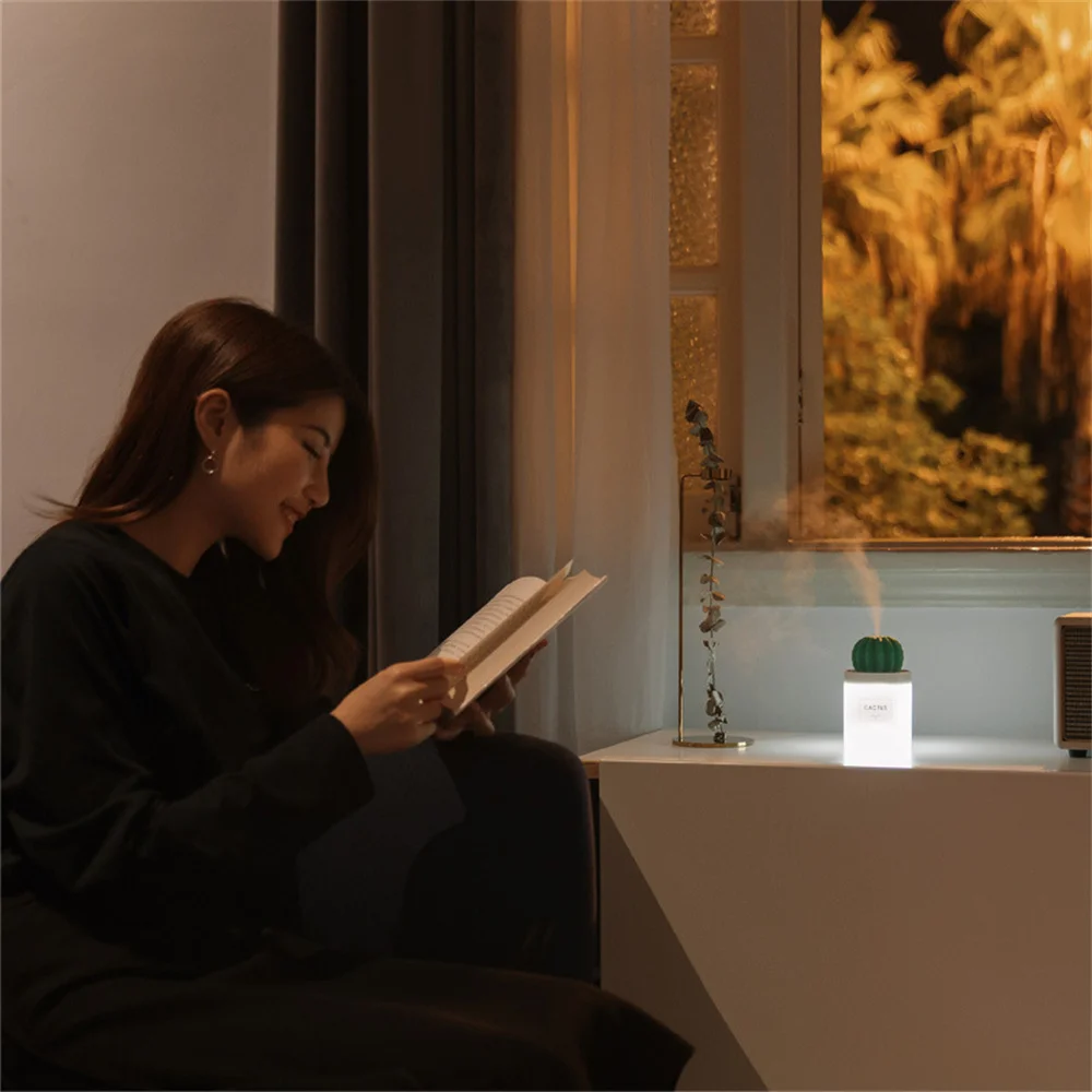 

Nano Atomization Desktop Hydrating Instrument Intelligent Protection Large Capacity Usb Night Light Humidifier Silent Spray