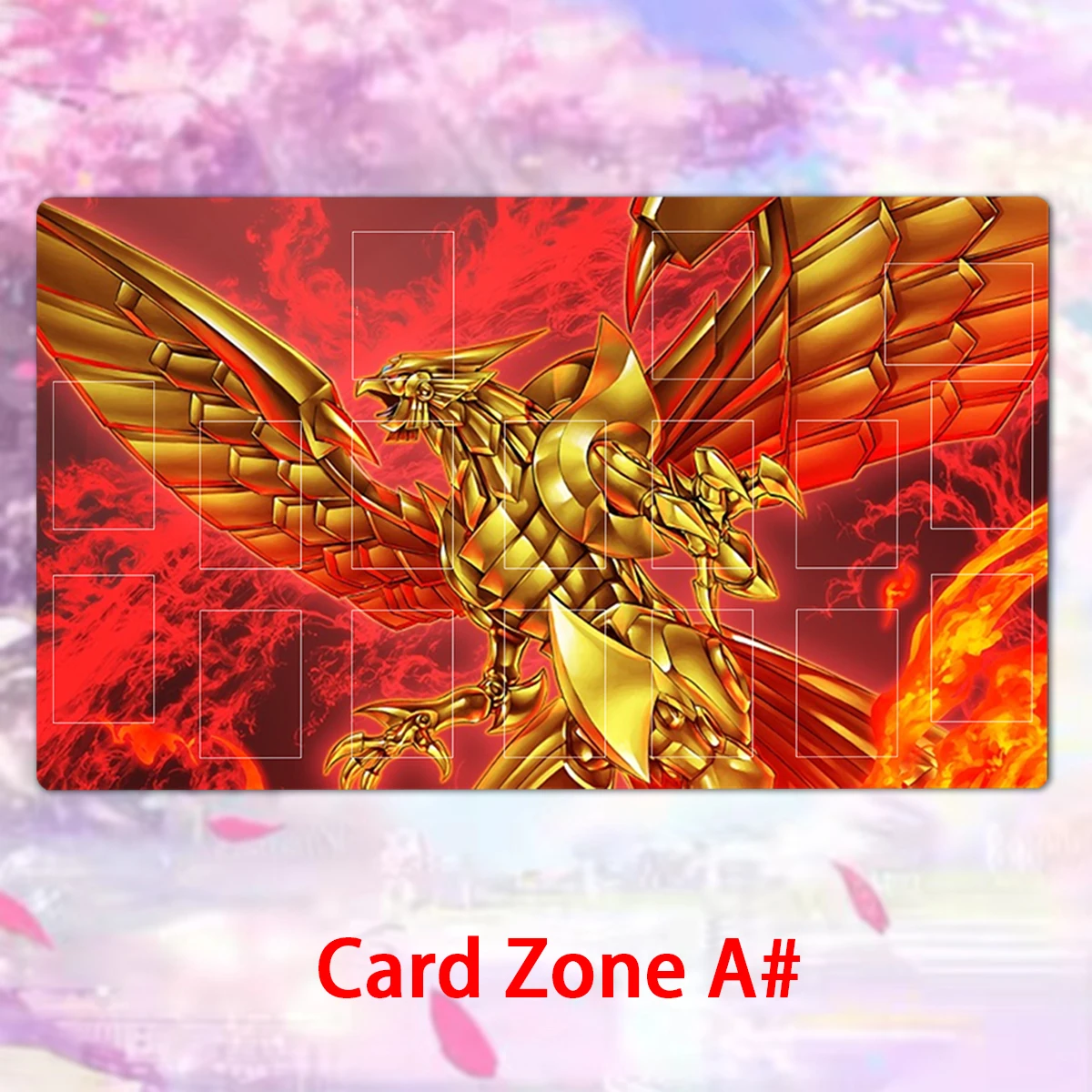 Игровой коврик YuGiOh TCG Крылатый Дракон Ra OCG игровой для карточек с играми аниме