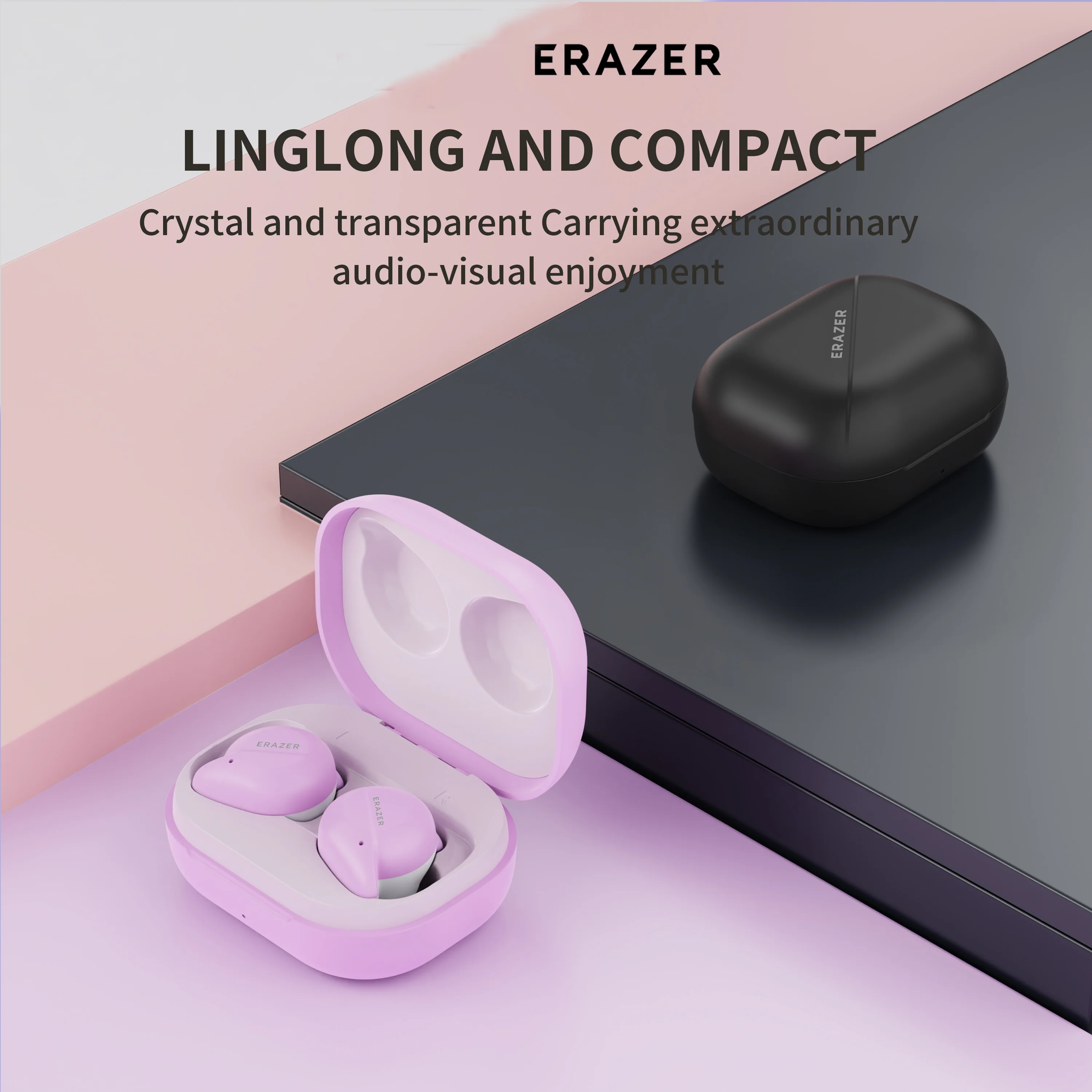Фото Беспроводные наушники-вкладыши Erazer XT91 PRO, стереозвук, спортивные наушники с объемным звучанием, эргономичный комфортный дизайн для спортзала и бега №5