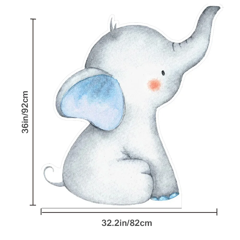 Слоненя колиска вырезы животные доска Kt сафари в джунглях фоны для дня рождения