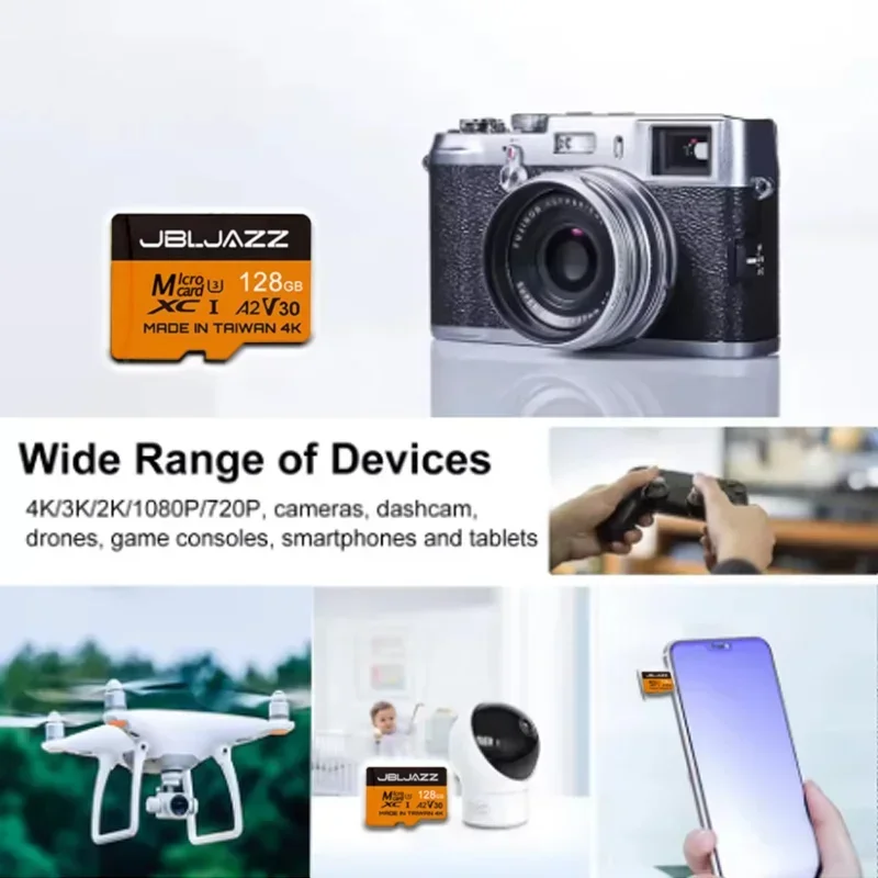 Фото Карта памяти Ultra Micro SD A2 U3 Class 10 TF, флеш-карта Micro SD 64 ГБ, 128 ГБ, 256 ГБ, 512 ГБ для смартфонов, планшетов, камер, Nintendo Switch №5
