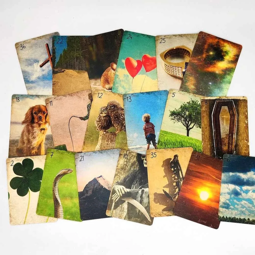 36 шт. карты Brume Lenormand колода Таро 10 4*7 3 см