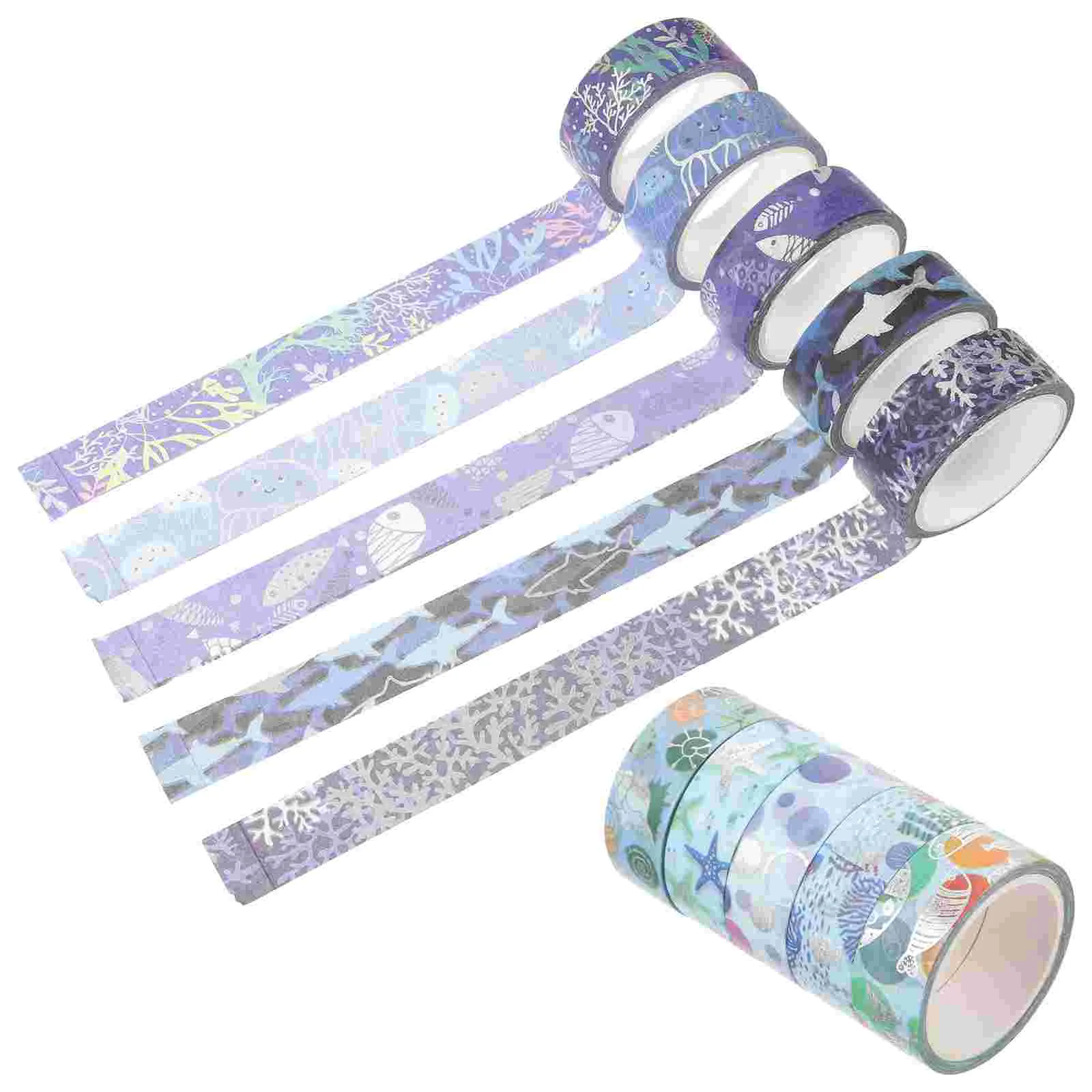 

10 Rolls Scrapboking Washi Tape Notebook Tapes Aesthetic Journaling Supplies Crafts DIY Set Cute