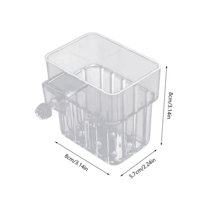 w akwarium kosz na rośliny przezroczyste dekoracje akwariowe doniczka wodne uchwyt kubek sadzarka do