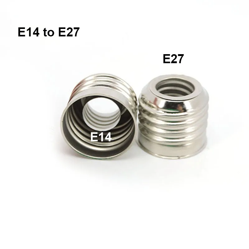 

Преобразователь E14 на E27 на E14 белый
