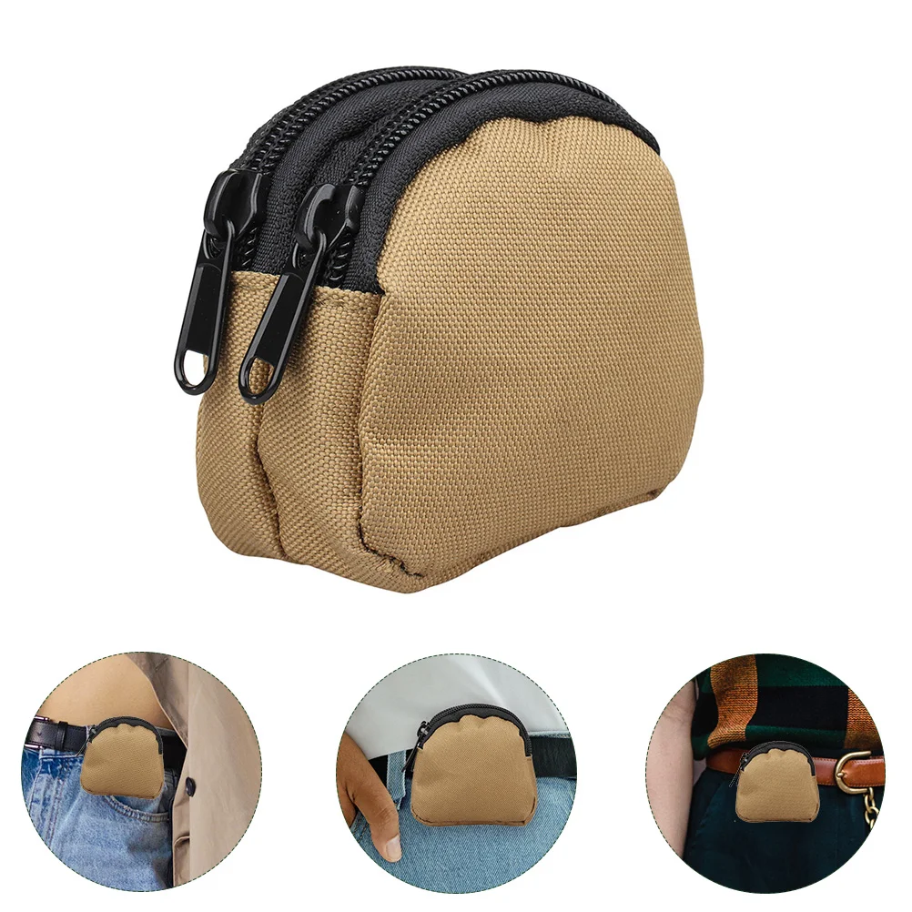 

Belt Loop Purse Double Pocket Multi-purpose Waist Pack Waist Coin Purse Small Waist Bag Fanny Pack for Camping Hiking Running