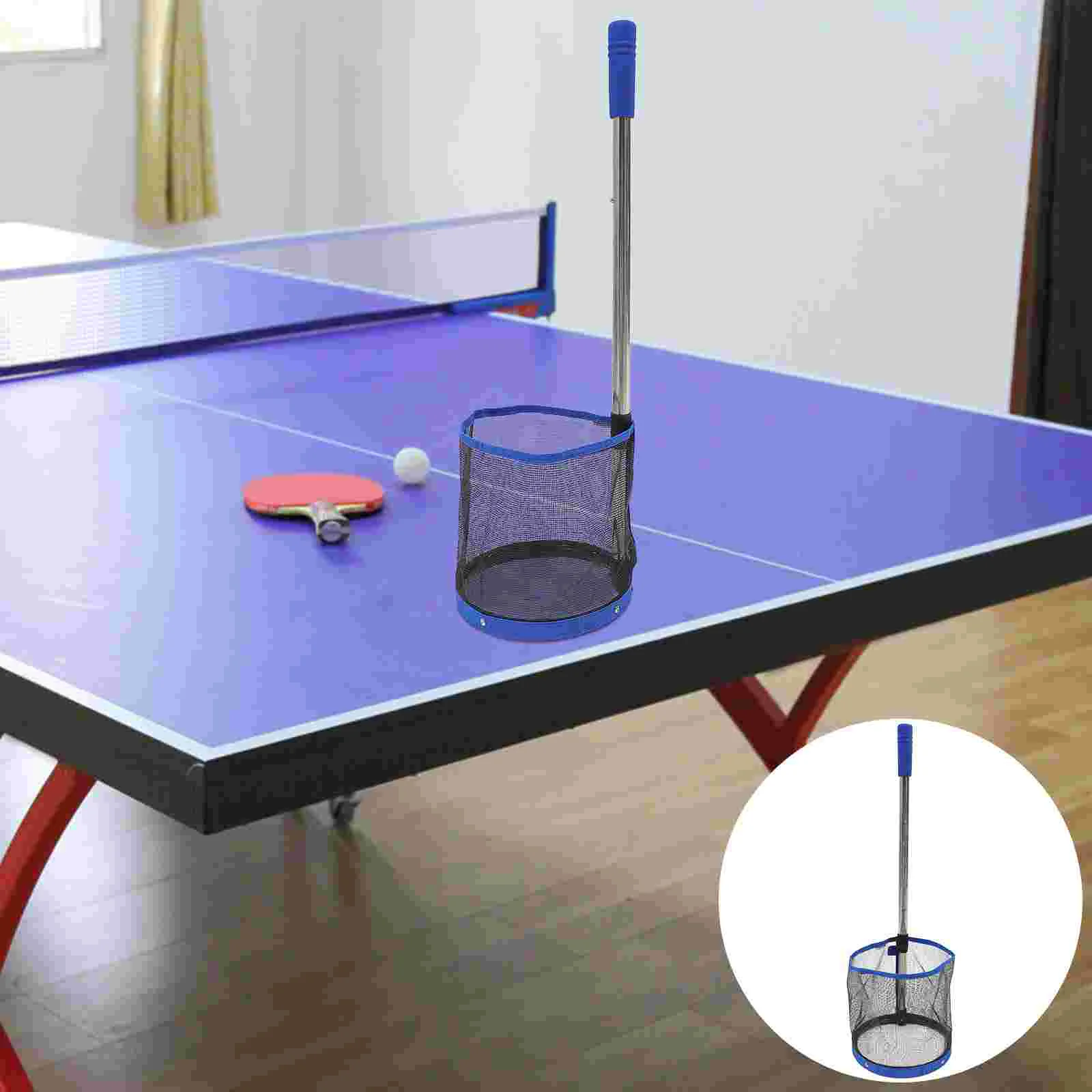 

Tennis Picker Pong Table Retriever Collector Tool Pick Net Up Grabber Pingpong Upper Basket Holder Portable Storage Training