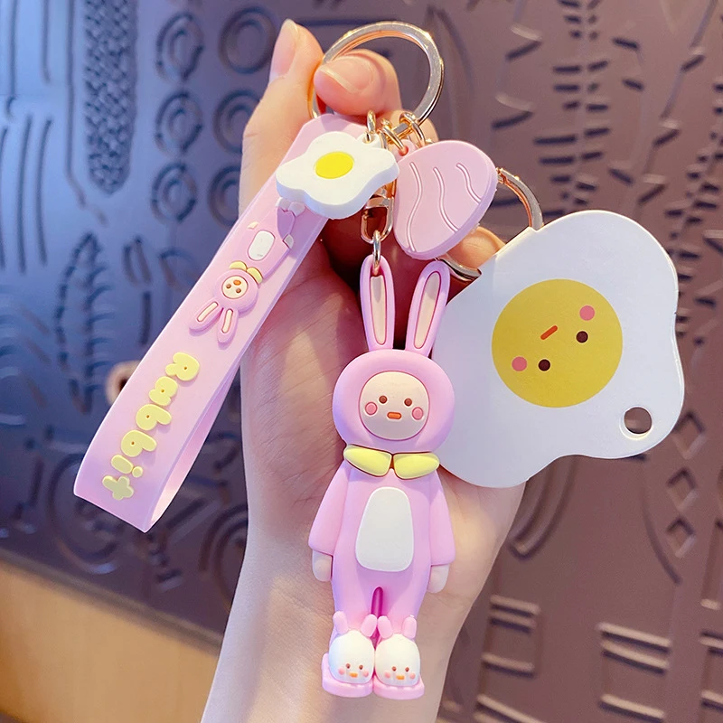 Брелок для ключей UOVO с изображением героев мультфильмов грибов хот-догов птиц