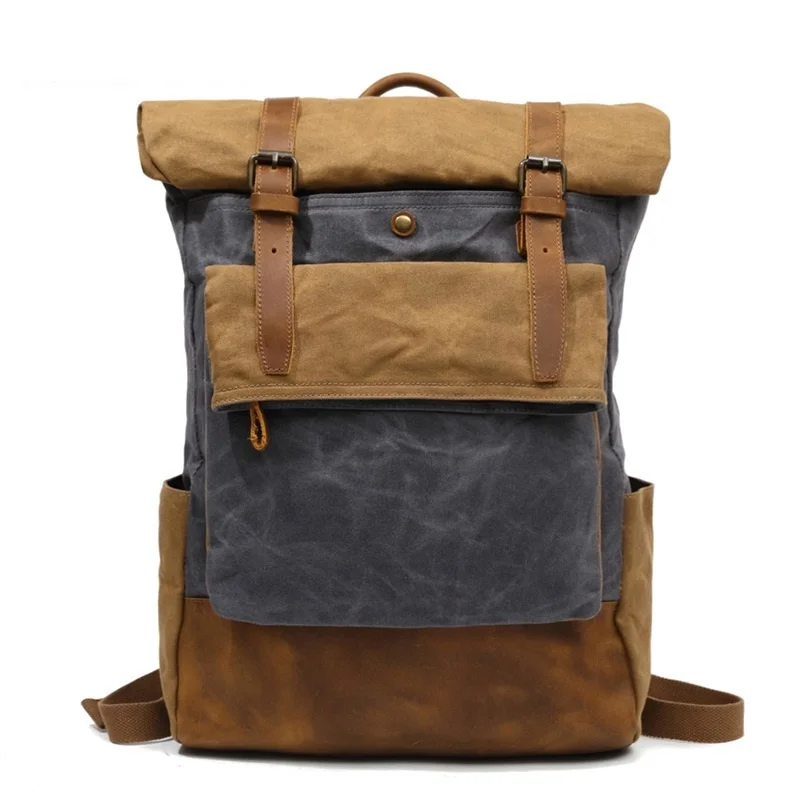 

rucksack Men Casual Daypacks Vintage Canvas Backpack School Boys Designe Waterproof Travel backpack Bag Male Bagpack mochila
