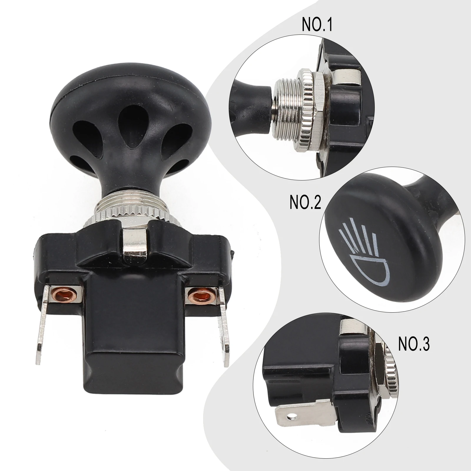 Двухтактный выключатель света для гольф-кара 12 В светильник клубного автомобиля