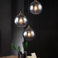 nordic modern restaurant hanging glass pendant llights fixture e27 led pendant lamp for kitchen bar living room bedroom lighting