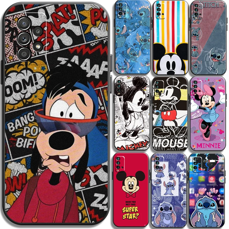 

Disney Stitch MIQI Phone Cases For Xiaomi Redmi Note 9 Pro 5G 10 10S 10 Pro POCO F3 GT X3 GT M3 Cases Soft TPU Coque Back Cover