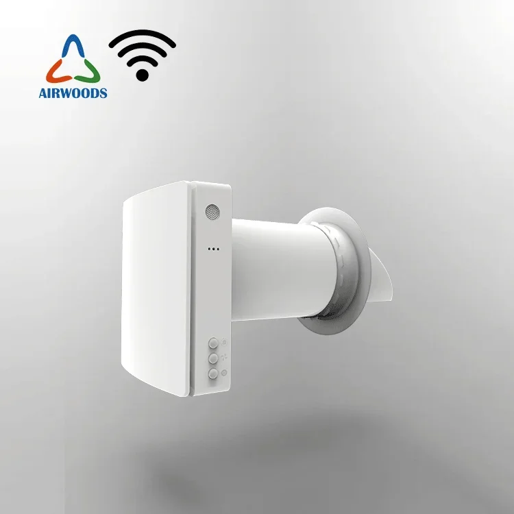 Настенный наклонник с отделением тепла. Вентиляция восстановлением тепла в