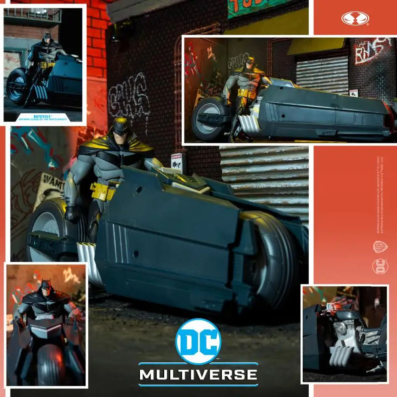 

Оригинальная кукла МакФарлейн DC Batcycle, аниме игрушечная Коллекционная модель