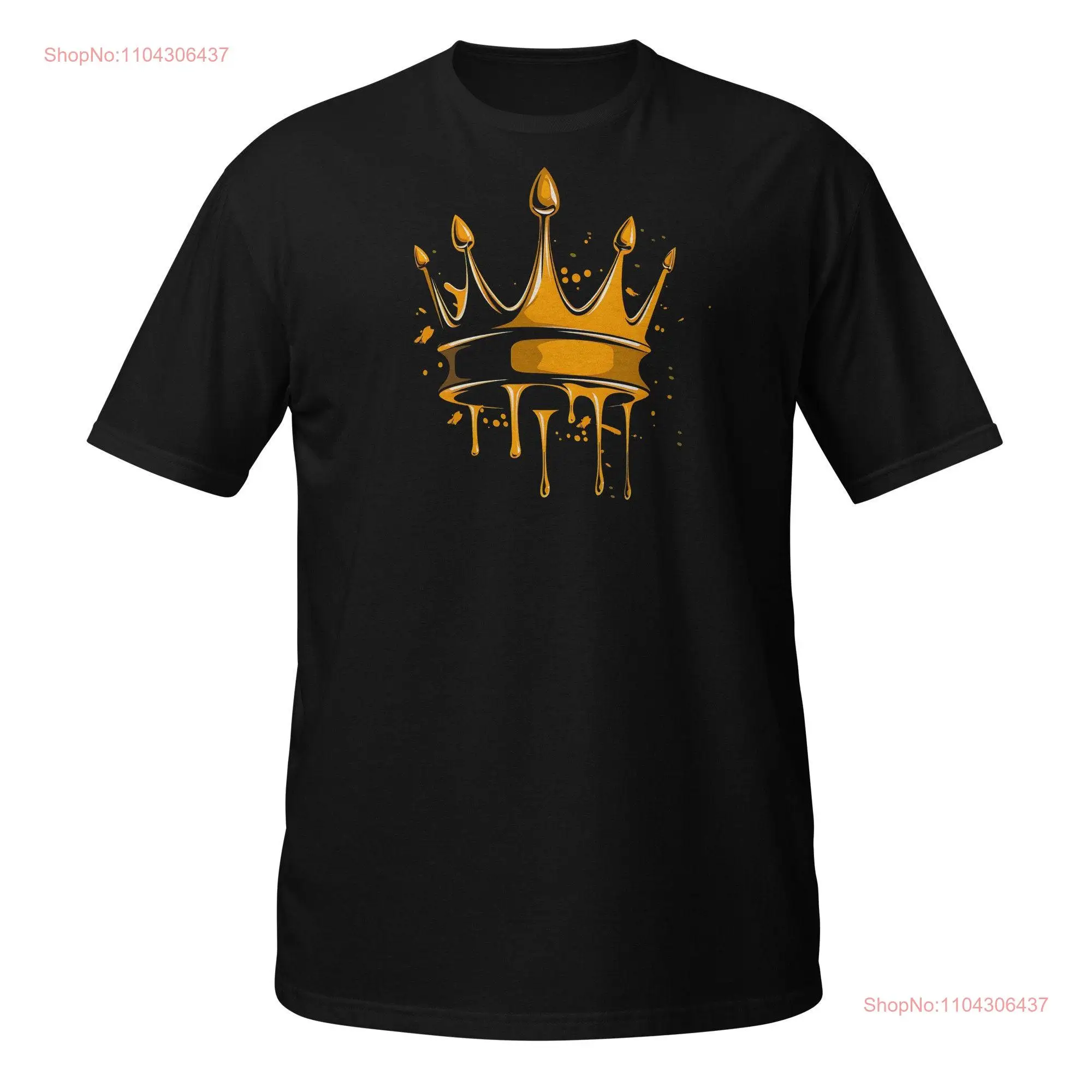 Футболка Golden Crown Drip Royal King Queen с длинными или короткими рукавами