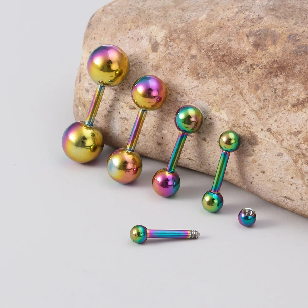 Простые серьги из нержавеющей стали, многоязычные ногти, модные украшения для пирсинга хрящевой ткани