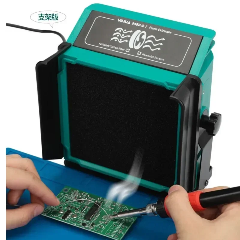 948DQ Паяльник для курения сварочный дымовой вентилятор два в одном паяльный