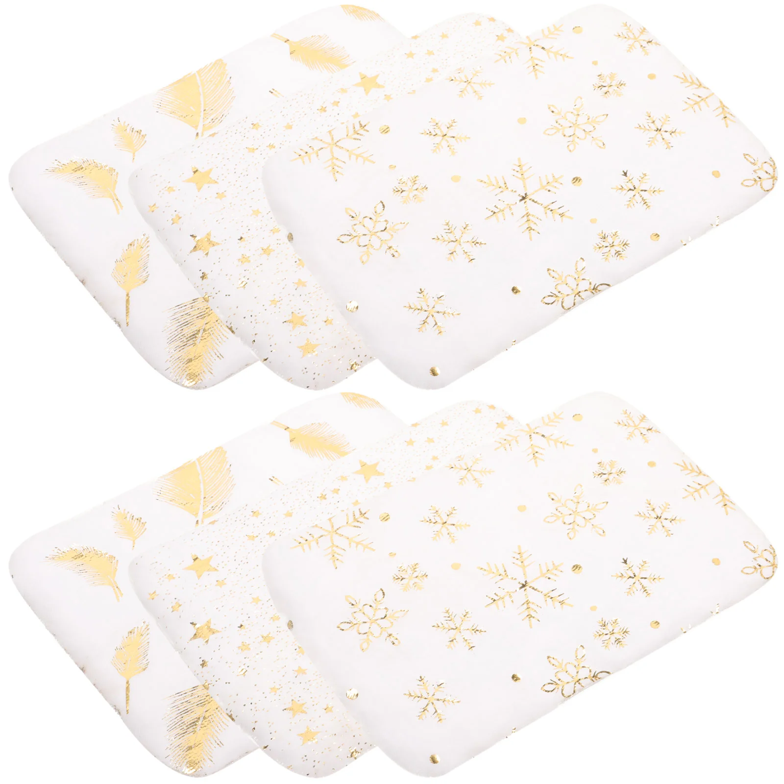 

6 Pcs House Rug Ornaments Mini Floor Mat Decor Tiny Homes Rectangle Plush Miniature Carpet