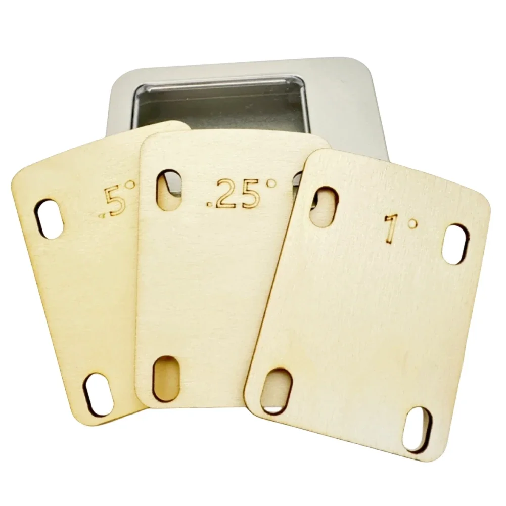 Для гитары Деревянный из клена Neck Shims Guitar Versatile 2-3/16 дюйма X 3 регулировка угла для