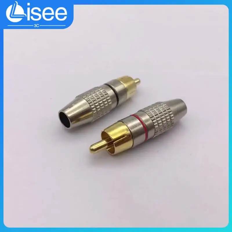 

Not Easy To Rust Welding-free Upper Screw Lotus Head Rugged And Durable Stable Signal Transmission Rca Plug Cctv Camera Adapter