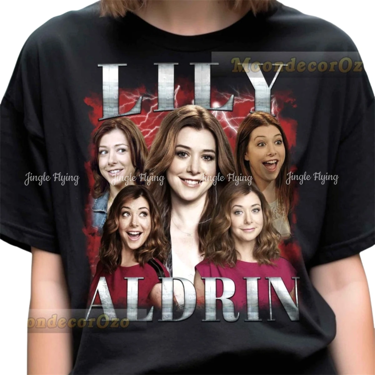 Ограниченная винтажная футболка Lily Aldrin футболка-бутлег в стиле рок унисекс