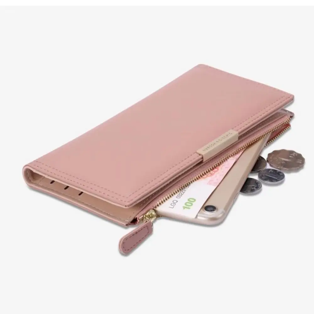 

Держатель для карт, кошелек для женщин, длинные модные кошельки двойного сложения, клатч с кармашком для монет и кредитных карт, маленький к...