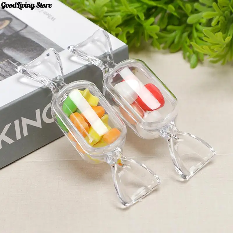 

5 шт., прозрачная пластиковая коробка для хранения колец и сережек