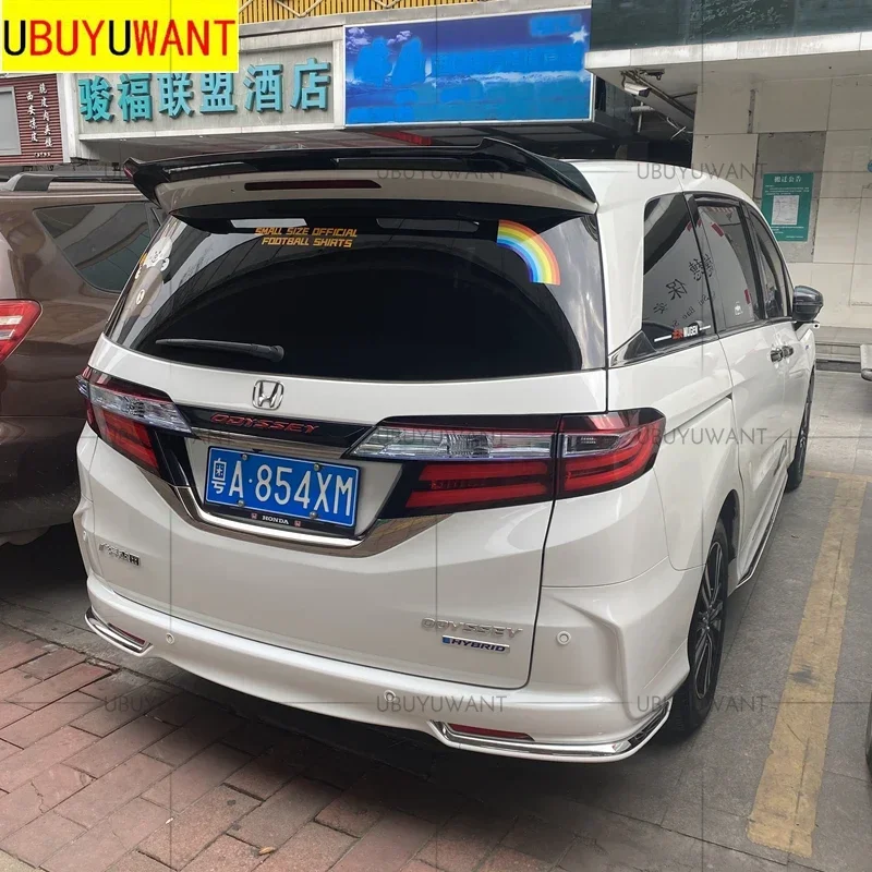 Фото Спойлер UBUYUWANT для Honda ODYSSEY 2015, 2016, 2017, 2018, 2019, высококачественный нефарборованный/глянский черный/углеродный цвет, спойлер на крышу из АБС-пластика №3