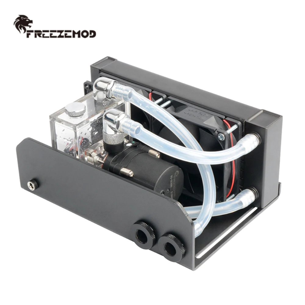 

FREEZEMOD Notebook Water Cooling SLMZ-V-T Cooling Module 160mm Aluminum Cooling Drain 80mm Dual Fans Head 4m