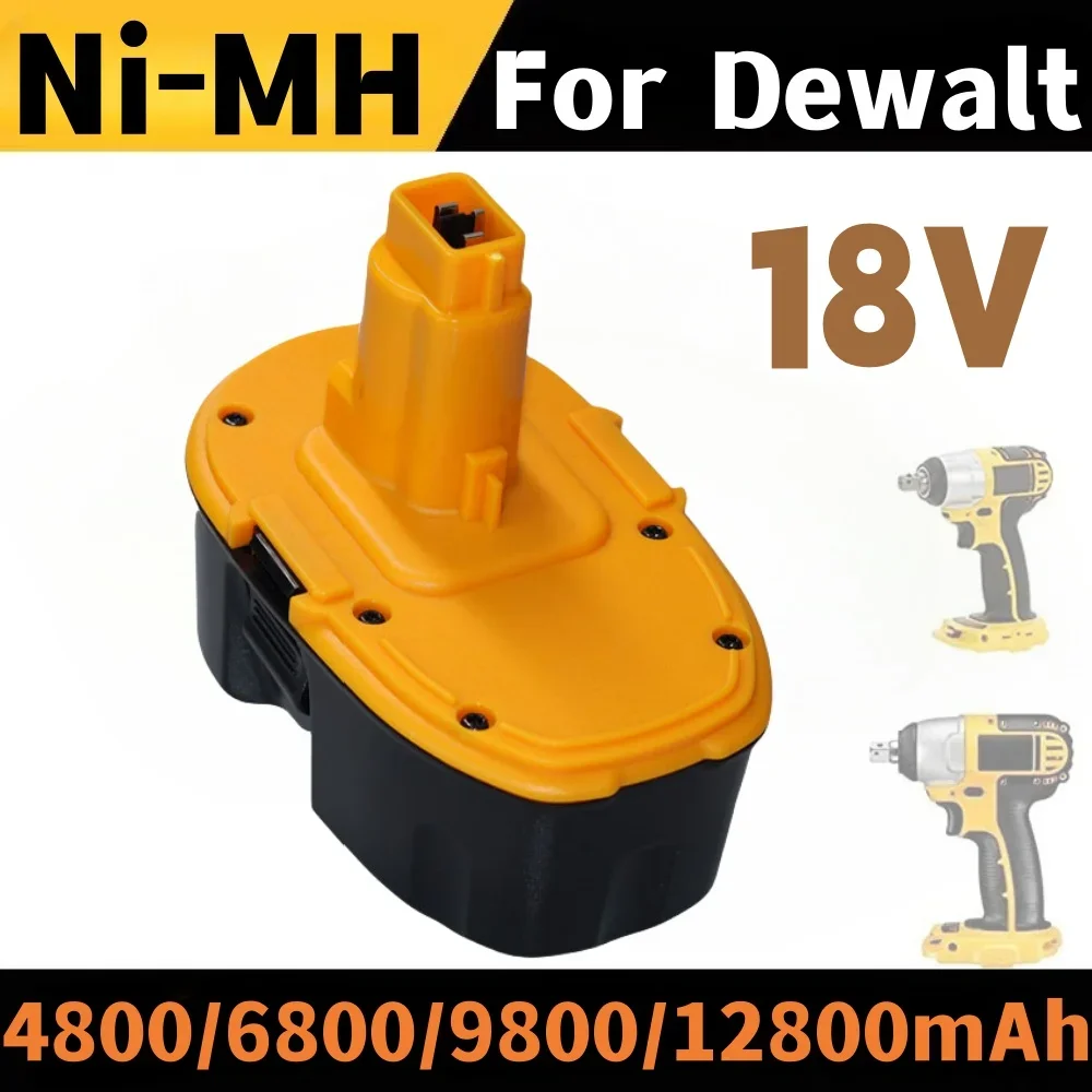 Никель-металлогидридный Аккумулятор для Dewalt 18 в 4800/6800/9800/12800 мАч DC9098 DC9099 DW9095 DW9096