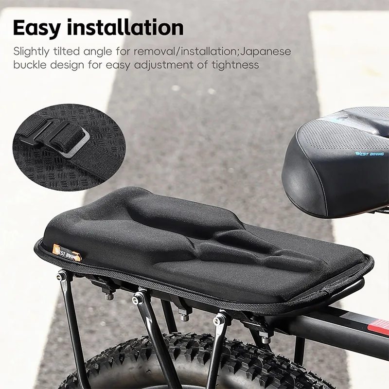 Подушка заднего сиденья велосипеда MTB мягкая утолщенная губка расширенная