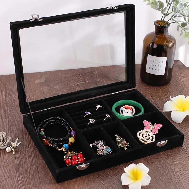 Ring Bracelet Gift Box Jewellery Organizer Earring Holder Tray Small Size Fit Most Room Space