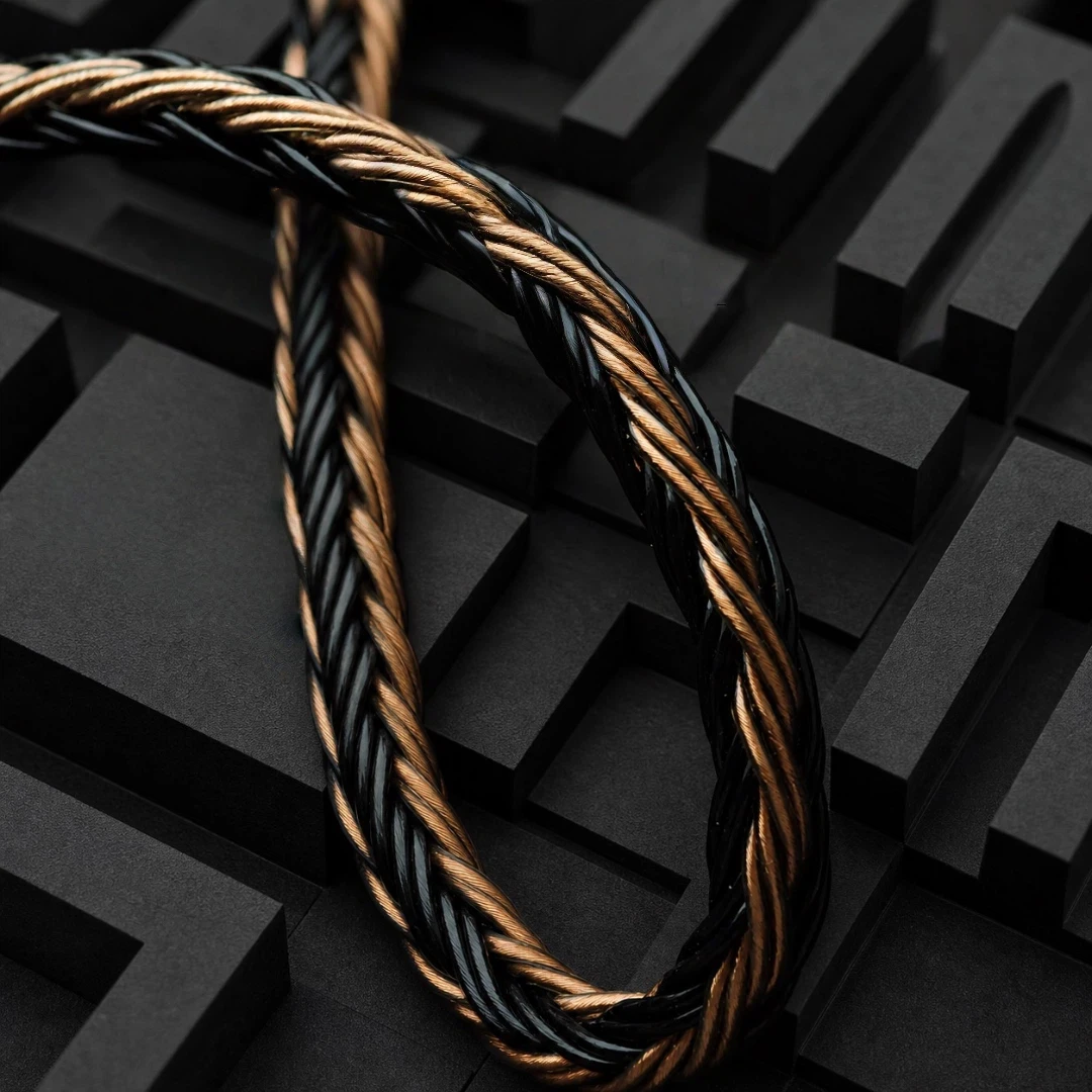 Кабель IM Pin с микрофоном для Audio-Technica IM50, IM70, IM01, IM02, IM03, IM04, 4.4 мм, балансный, 16-жильный, черныйкоричневый, мягкий провод для внутриканальных наушников (art.: 3920dc19cd45c) - 3920dc19cd45c
