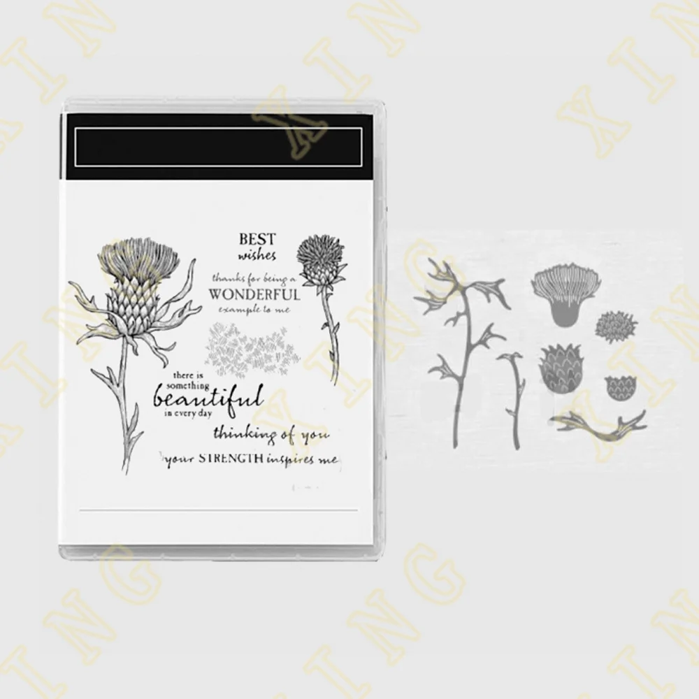 

Best Wishes New Metal Cutting Dies Clear Stamps Scrapbook Diary Secoration Embossing Stencil Template Diy Greeting Card Handmade