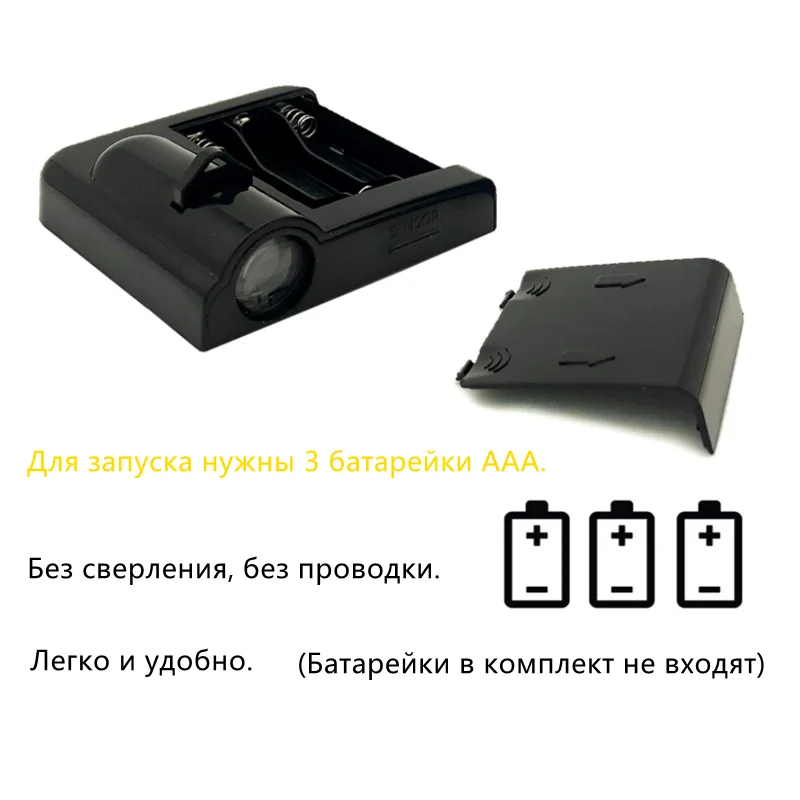 2 шт. светодиодный проектор для дверей автомобиля беспроводной лазерный