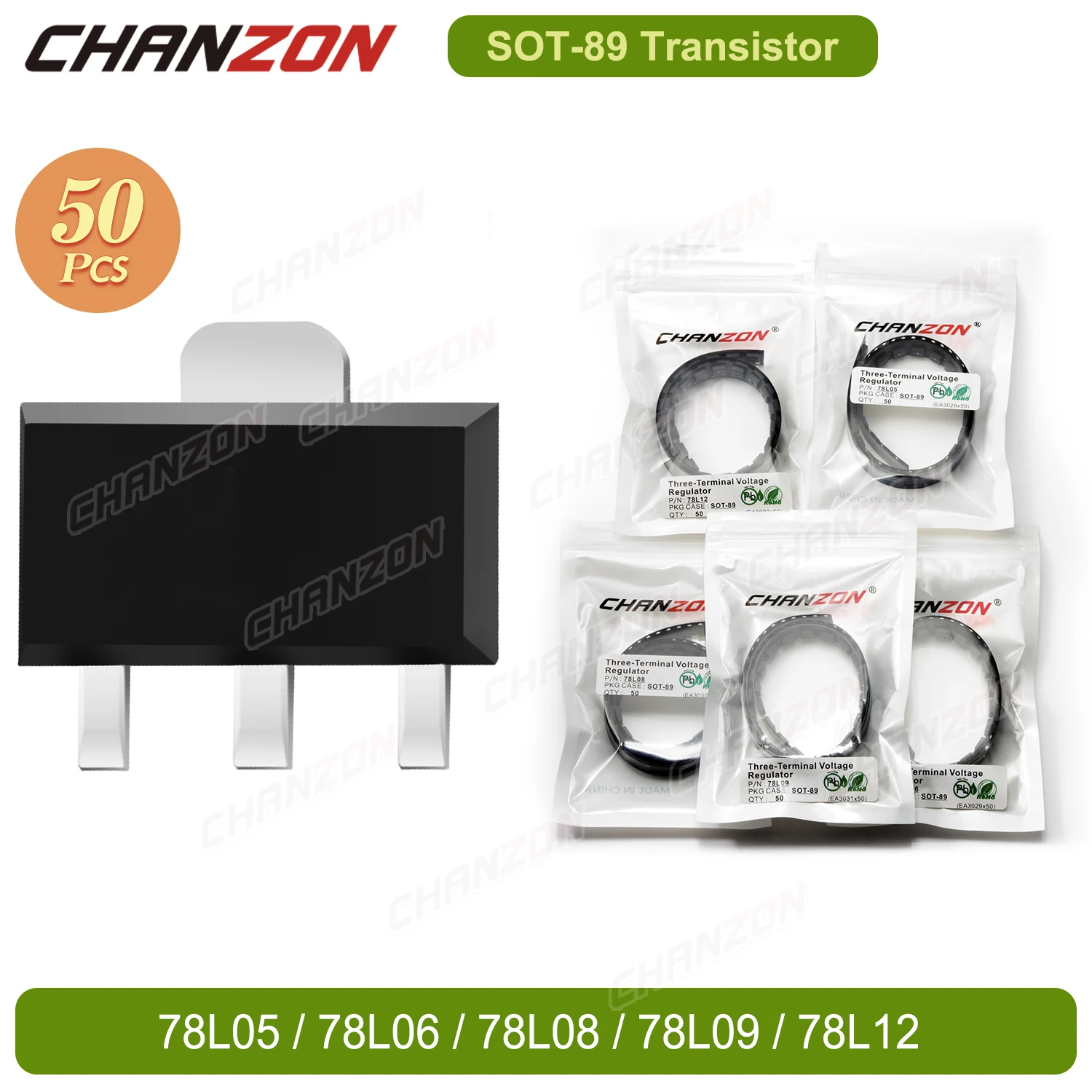 Трехклеммный регулятор напряжения Sot-89 78L05 78L06 78L08 78L09 78L12 Smd 5 В соединительные
