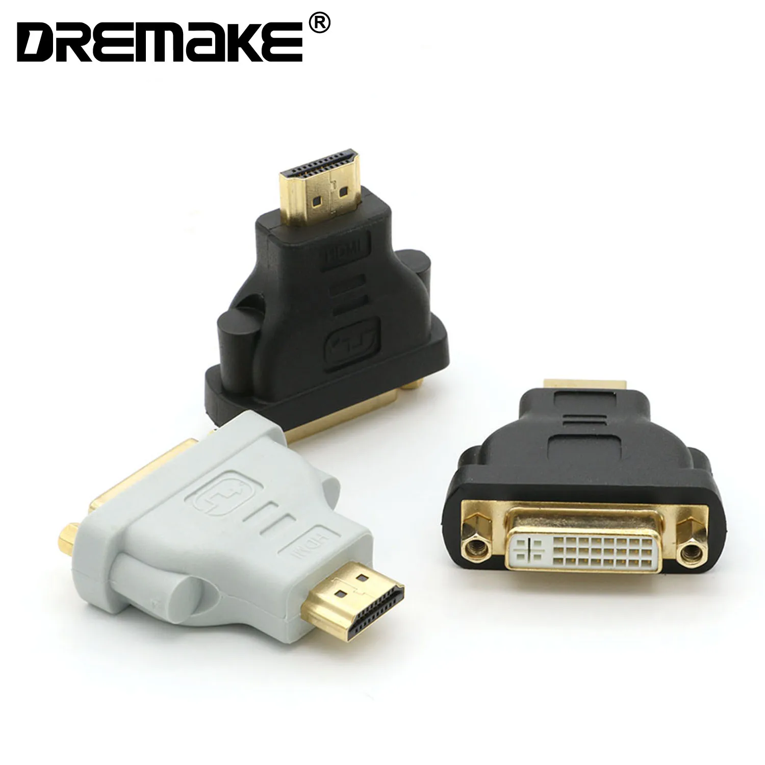 3 ПК Стандартный HDMI кабель адаптер для преобразования 24+5 Pin DVD-D Female разъема для HDTV Plasma TV LCD DVD Satellite boxes on.