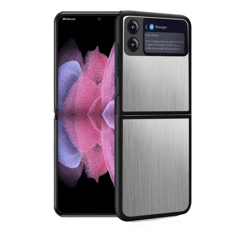 

Новый чехол для Samsung Flipz3 из нержавеющей стали F7110 с ультратонким металлическим складным экраном, устойчивым к падению