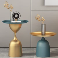 metal nordic coffee table living room luxury round coffee table gold modern design furniture muebles living room furniture