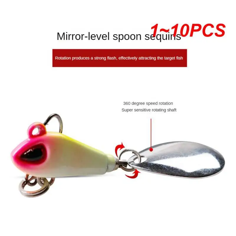 

1~10PCS Fake Bait Sensitive Rotating Sequins Strong Penetration Sharp Fish Sharp Hook Tip Sharp Barbed Hook Fishing Tools Bait