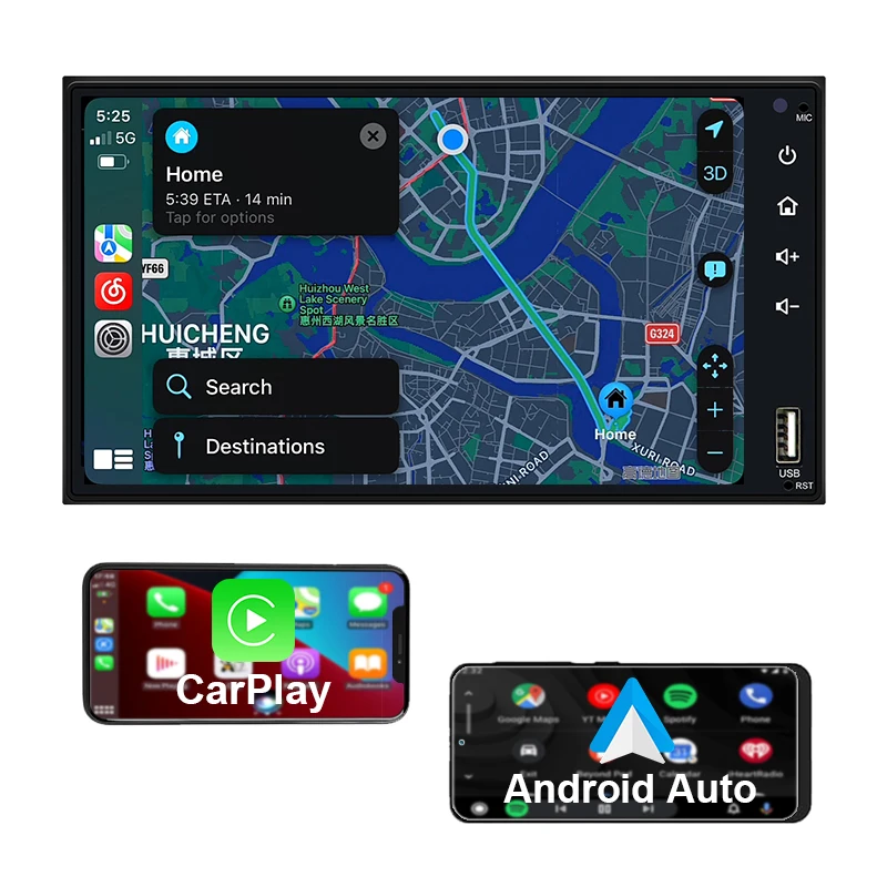 Автомагнитола 2DIN на Android экран 7 дюймов MP5-плеер стерео 2 + 32 4 64 BT GPS WIFI play Dvd