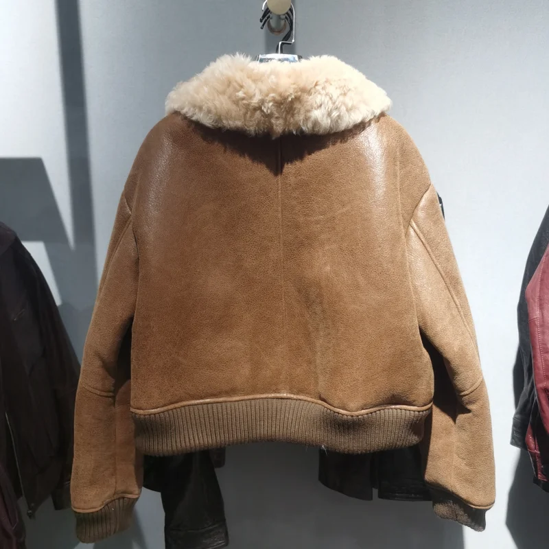 Европейские товары 2024 зимняя новинка ретро меховой мех Майяра женская короткая