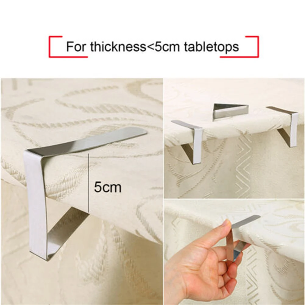 

Fixed Clip Tablecloth Clip Table Clip Tablecloth Clip Wave Tablecloth Clip 4.5 Long Mouth Stainless Steel Party Supplies