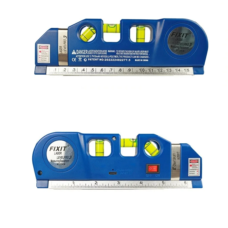 Домашний Многофункциональный высокоточный лазерный нивелир стальная линейка