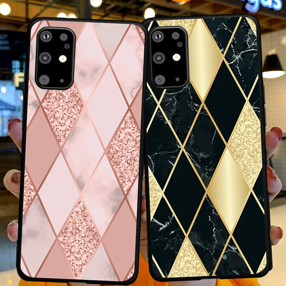 

Luxury Geometric Marble Pattern Silicone for Samsung Galaxy S7 S8 S9 S10 Edge S10e S20 S21 Note 8 9 10 20 Ultra Plus Phone Case