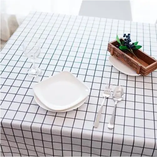 

2023 Tablecloth Square Round White Tablecloth For Wedding Hotel Table Cloth Table Cover Overlay tapetes nappe mariage Table