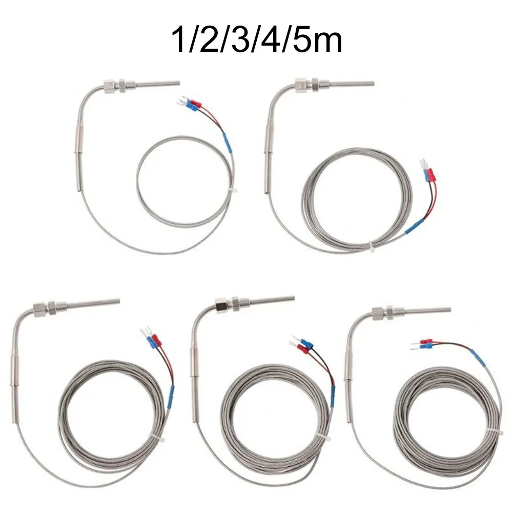 

1-5M EGT Temperature Sensor K-type Thermocouple Glass Fiber Cable Stainless Steel Probe For Measure Motor Exhaust Temperature